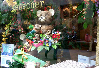 bear window display